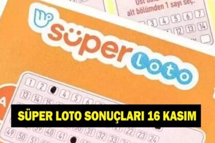 16 KASIM SÜPER LOTO SONUÇLARI! MPİ Süper Loto sonuç sorgulama ekranı