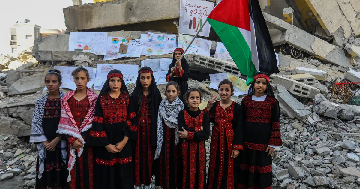 Dünya Çocuk Hakları gününde Gazzeli çocuklar bir arada