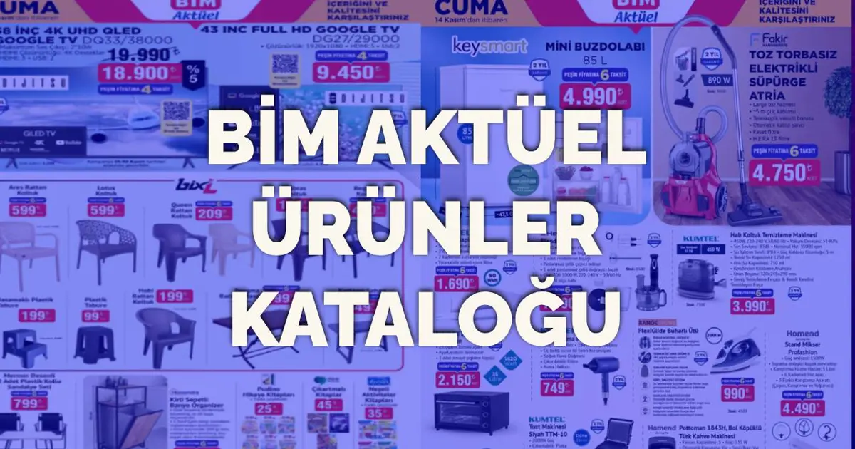 BİM 14 Kasım cuma aktüel ürünler kataloğu: Süpürge, ütü, televizyon, masa ve kahve makinesi geliyor | NTV Haber