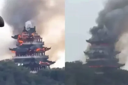 Tütsü ve mumlar 1500 yıllık tapınağı küle çevirdi!