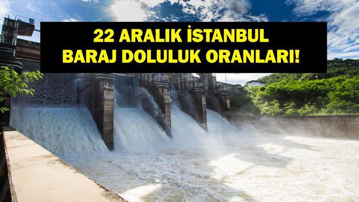 İSTANBUL BARAJ DOLULUK 22 ARALIK: İSKİ İstanbul Baraj Doluluk Oranı Ne? Barajlar Ne Durumda?