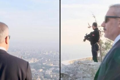 Dışişleri Bakanı Hakan Fidan, Kasyun Dağı'ndan Şam'ı seyretti.