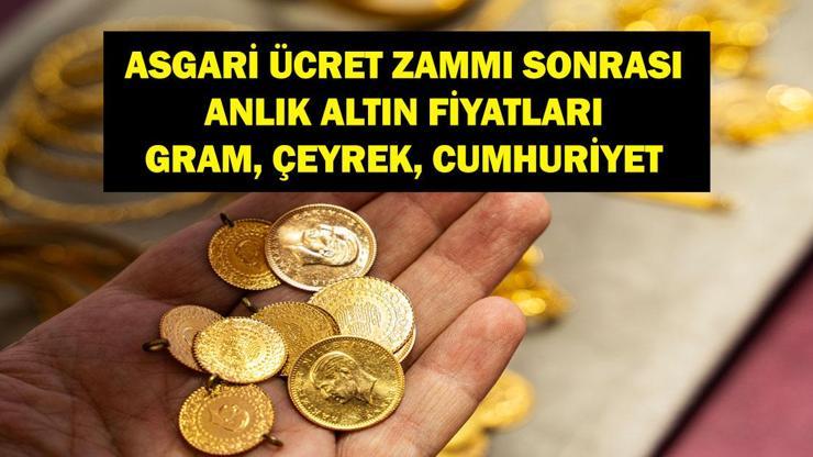 24 ARALIK CANLI ALTIN FİYATLARI : Asgari Ücret Zammı Sonrası Bugün Gram Altın Ne Kadar? Çeyrek Altın Fiyatı Ne? Yarım, Cumhuriyet Altını Ne Kadar? İşte 24 Aralık Altın Fiyatları