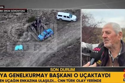 Libya heyetini taşıyan uçak düştü: Olayın tanığı yaşananları CNN TÜRKte anlattı