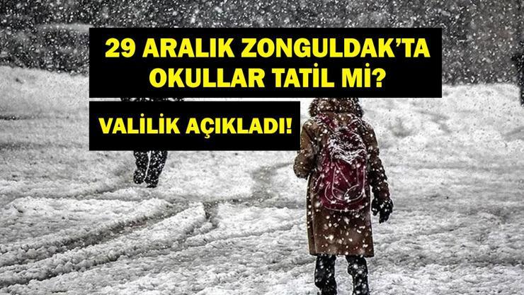 ZONGULDAK'TA OKULLAR TATİL Mİ? 29 Aralık Pazartesi Zonguldak'ta Okullar Tatil Mi? Zonguldak Valiliği'nden Son Dakika Açıklaması!