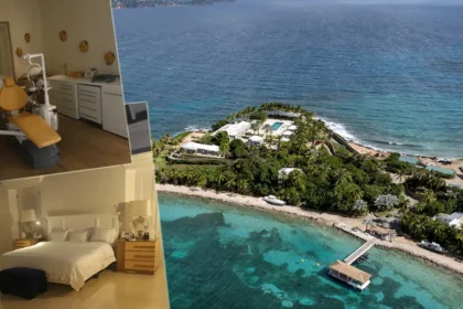 Epstein'in kabus adasından ilk fotoğraflar