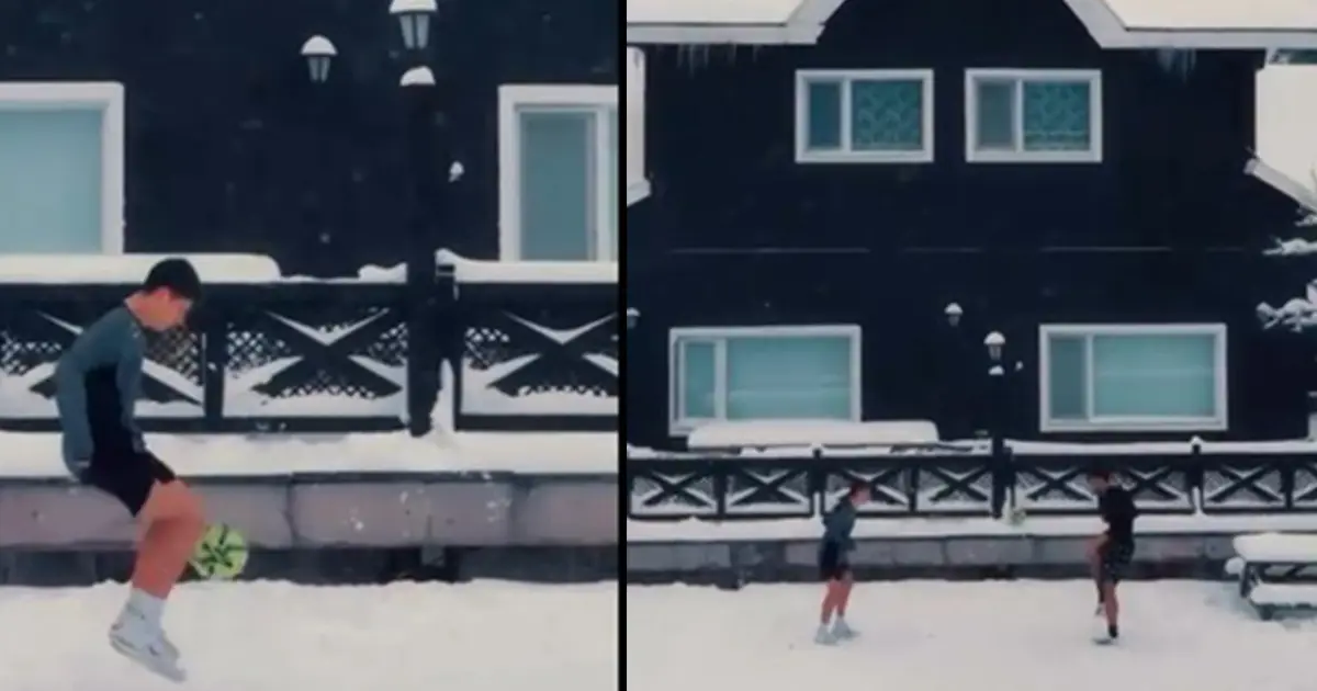 Arda Güler'den memleket ziyareti. Kar altında top oynadı | NTV Haber