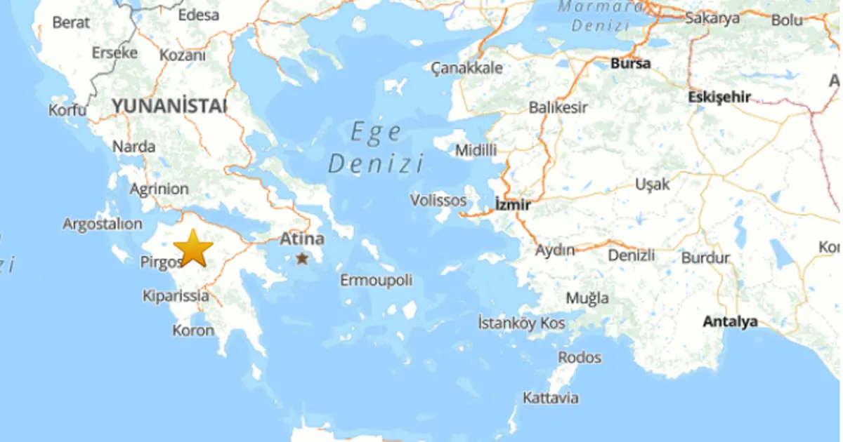 Yunanistan'da 4.8 büyüklüğünde deprem