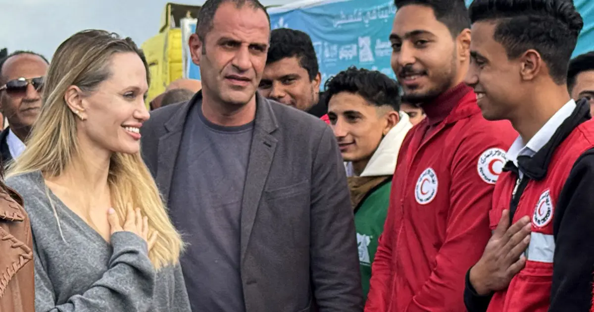 Hollywood yıldızı Angeline Jolie'den Gazze Sınırı'na ziyaret