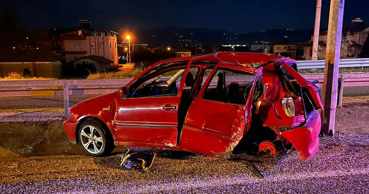 Otomobil elektrik direğine çarptı, baba ile oğlu yaşamını yitirdi | NTV Haber