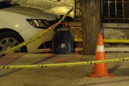 Fünye ile patlatılan çantadan motosiklet çadırı çıktı