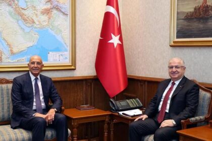 Bakan Yaşar Güler ile Tom Barrack görüştü