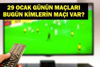 29 OCAK GÜNÜN MAÇLARI: Bugün Hangi Maçlar Var? FCSB-Fenerbahçe Maçı Hangi Kanalda, Saat Kaçta? İşte 29 Ocak Perşembe Günün Maçları...