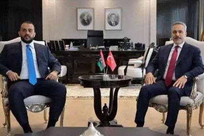 Dışişleri Bakanı Hakan Fidan Abdüsselam Zubi ile görüştü