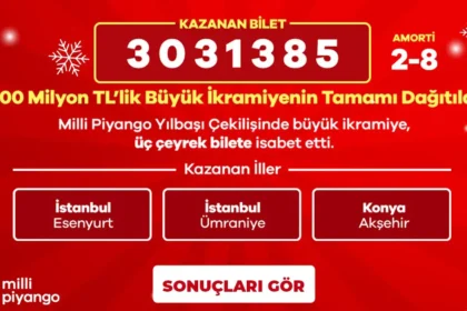 Milli Piyango bilet sorgulama ekranı 2026: Milli Piyango yılbaşı çekiliş sonuçları MPİ online QR kod bilet sorgulama ve sıralı tam liste | NTV Haber