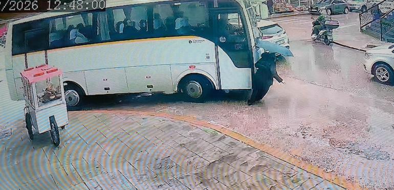 Metrelerce sürüklendi: Yara almadan kurtuldu