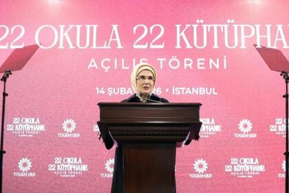 TOGEMDERden 22 Okula 22 Kütüphane projesi | Emine Erdoğan: Kütüphane okulların kalbidir, ruhudur, can damarıdır