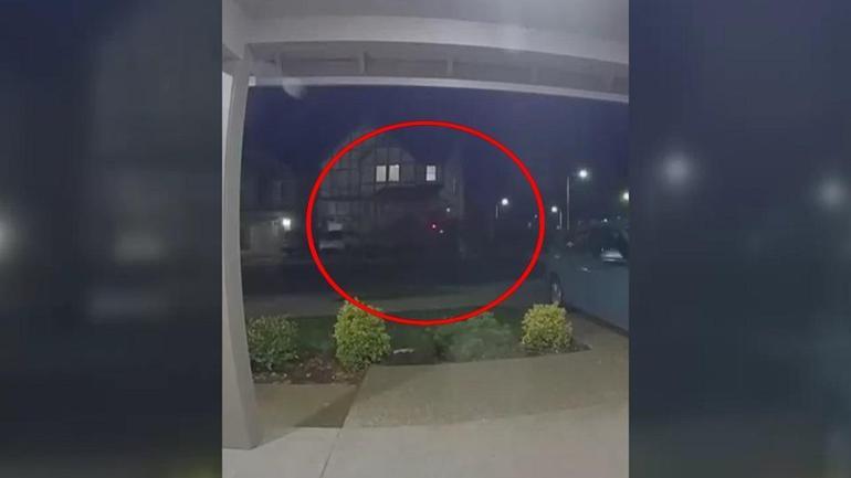 ABDde araç eve böyle daldı