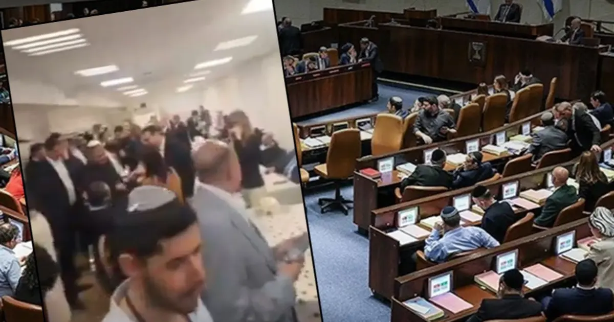 İsrail Meclisinde İran füzeleri paniği. Milletvekilleri sığınağa gitti