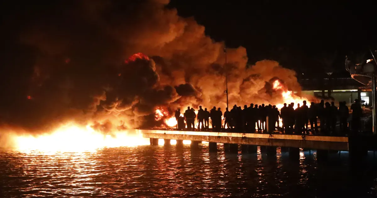 Milyonluk motoryatlar alevler içinde kaldı  | NTV Haber