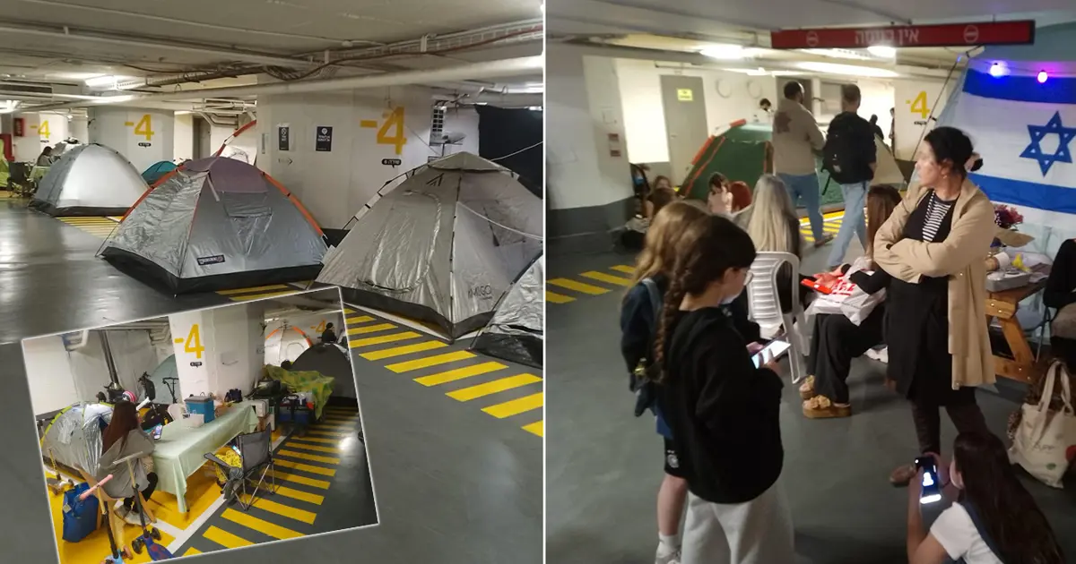 NTV ekibi Tel Aviv'in en büyük sığınağını görüntüledi