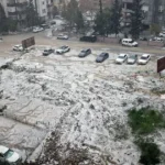 Adana’da sağanak ve dolu nedeniyle, cadde ve sokaklar beyaza büründü | NTV Haber