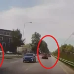 Otoyolda tehlikeli yarış: Makas atan otomobiller çarpıştı! | NTV Haber