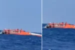 Girne açıklarında Türk feribotu alabora oldu